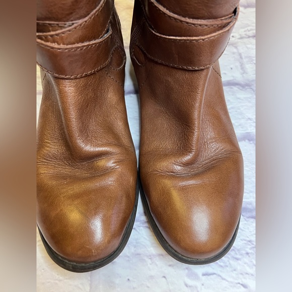 Women’s Wide Calf Brown Riding Boots Size 11 - Picture 8 of 10
